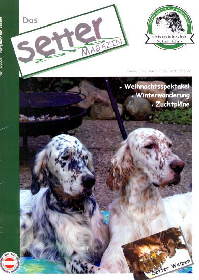 Titelbild: zwei English Setter aus dem Haus Dagmar Eggers