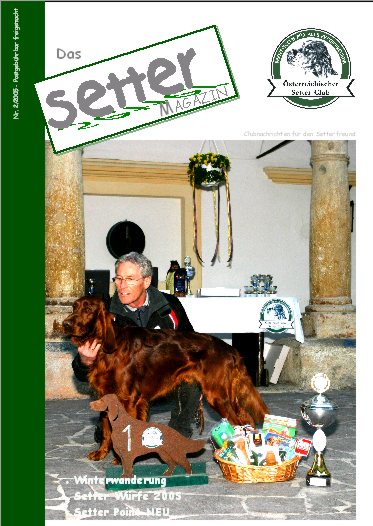 Titelbild: Aramis of Greenland Creek, Master of Setter Day 2005